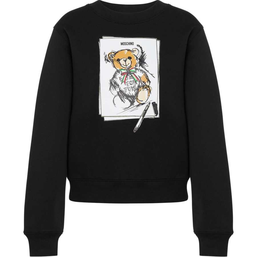 MOSCHINO Graphic Printed Crewneck Sweatshirt