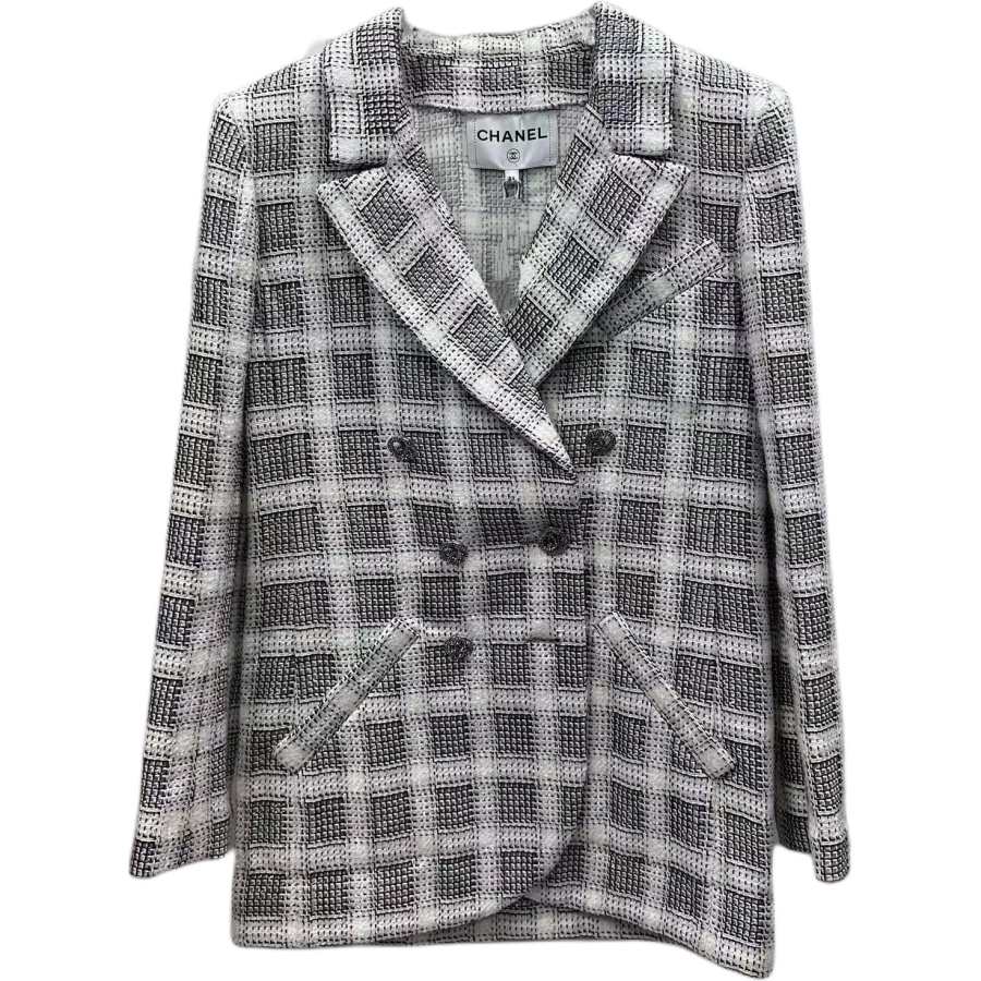 CHANEL CHANEL Jackets & Coats Women's Black White