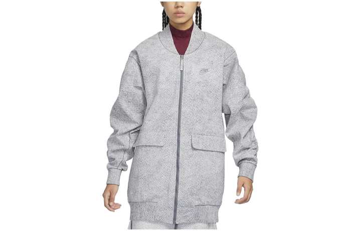 Nike Nike Jackets Women's Smoke Gray Baseball Collar Moderate Other