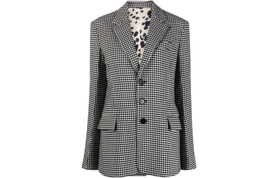 MARNI MARNI Checked Button Up Blazer