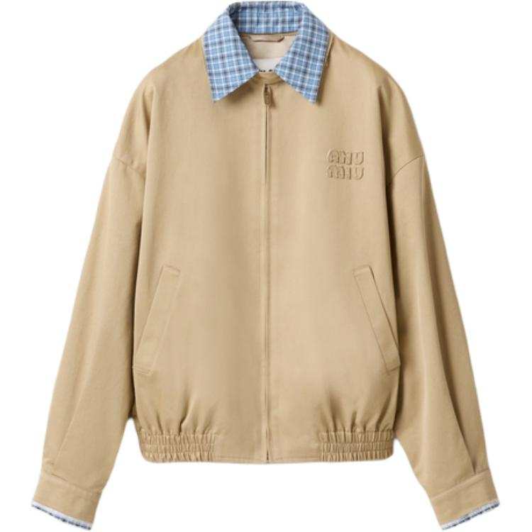 MIU MIU SS25 Jackets & Coats Women's Gray Rope