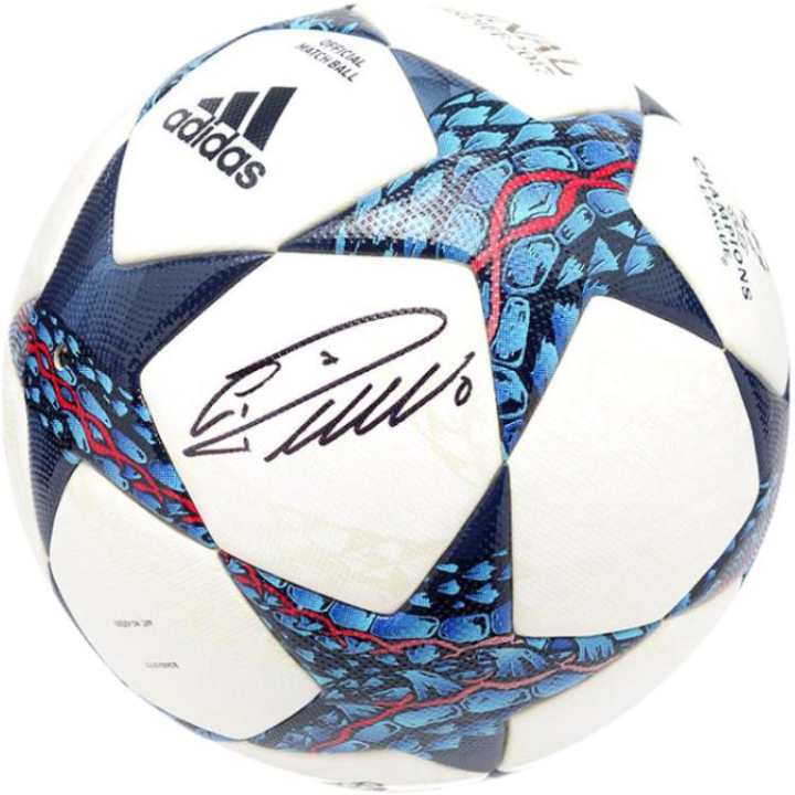 Adidas Adidas Size 5 Soccer Ball Seamless Thermal bonding Unisex Black White Blue