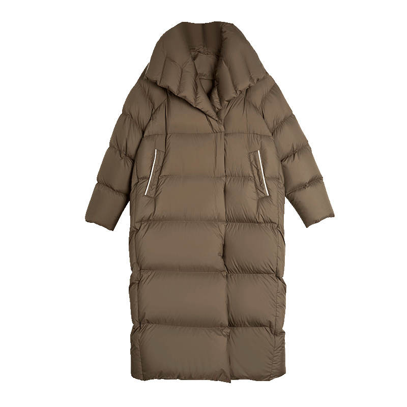 ELLE ELLE Down Jacket Women's Dark Khaki