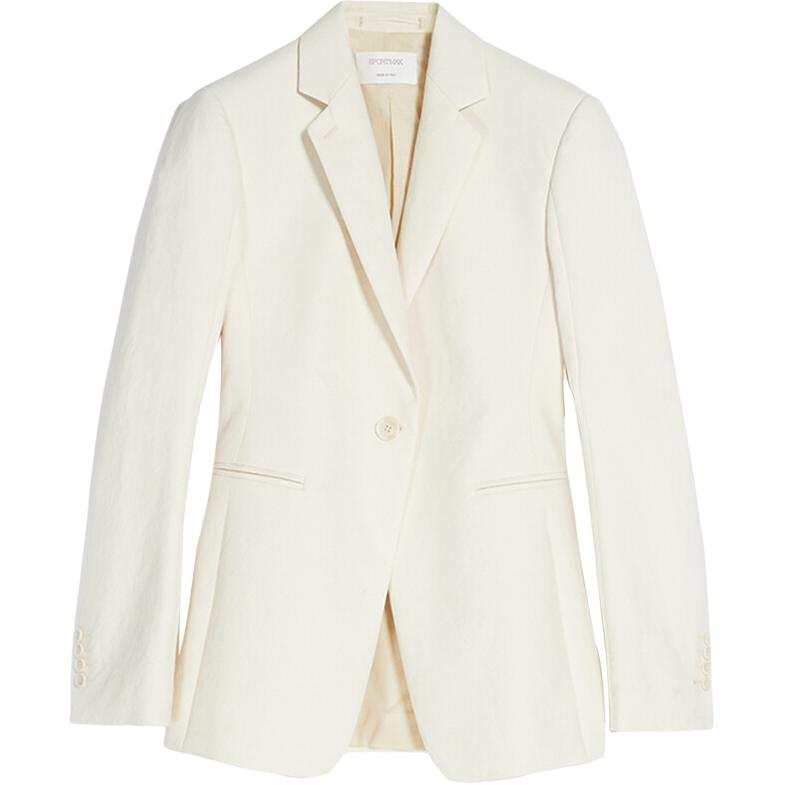 SportMax Business Suits Women's White Suit Collar Moderate Other