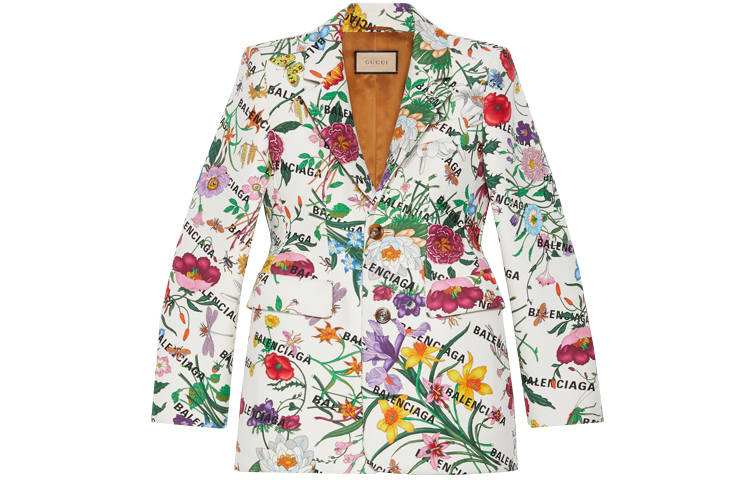 GUCCI x Balenciaga Business Suit Coat Women's Multicolor