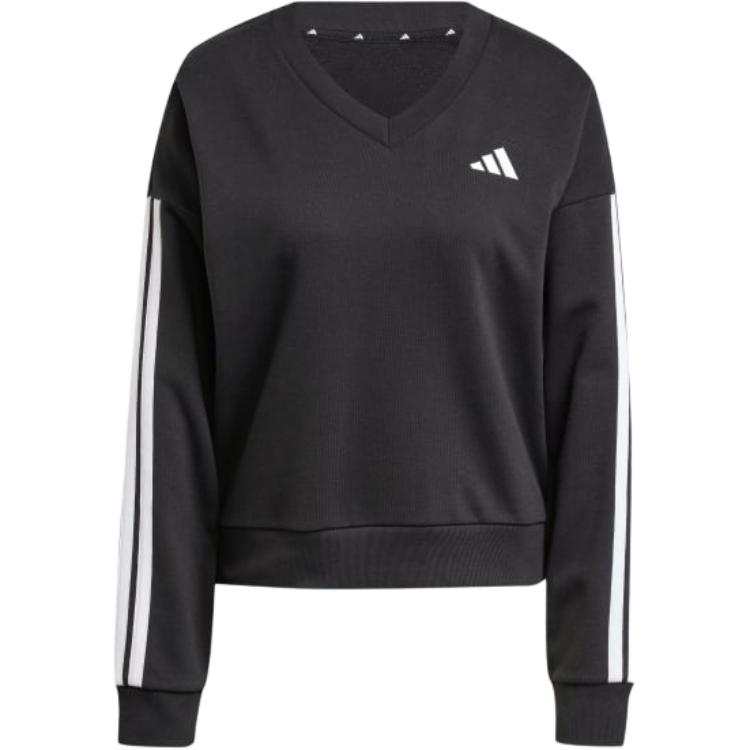 Adidas Adidas Free Shipping With AdiClub Essentials 3 Stripes French Terry V neck Sweatshirt
