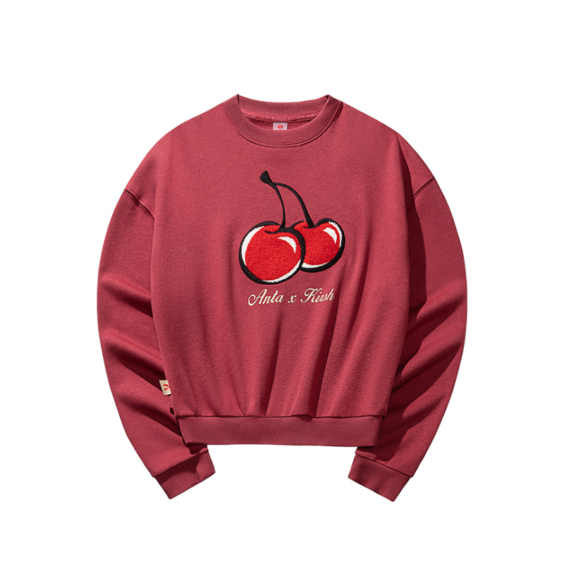 Anta x KUAJIE,LIANMINGKUAN Life Collection Sweatshirt Women's Warm Fall Red