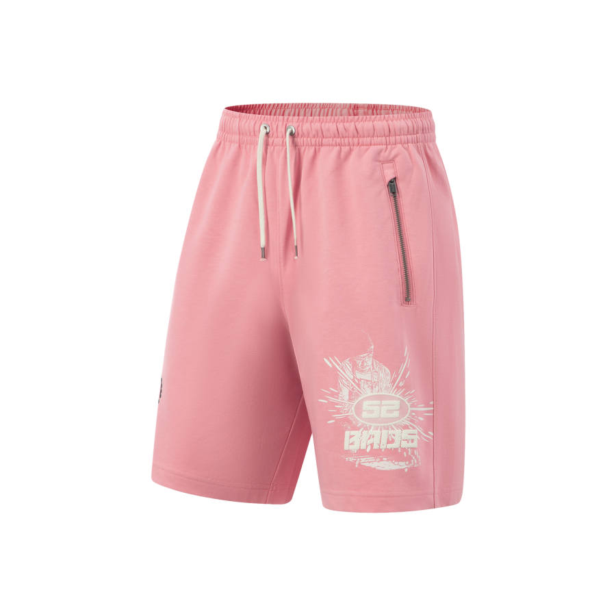 Li-Ning Li Ning Basketball Collection Casual Shorts Men's Apricot Pink