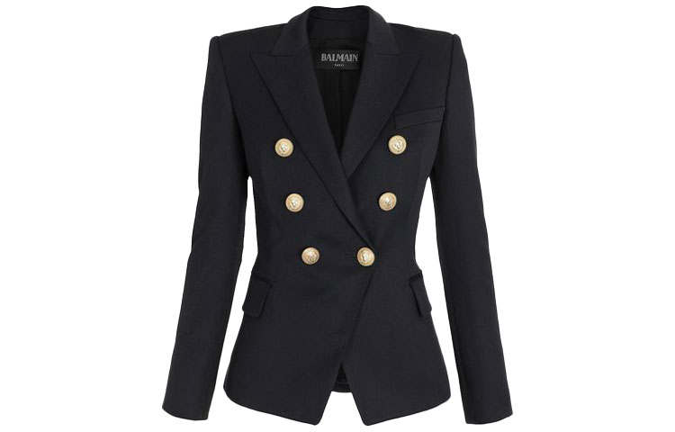 BALMAIN double-breasted wool blazer