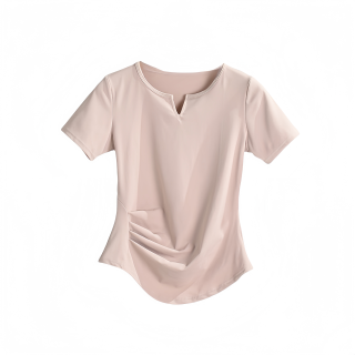 MOUT RECON TAILOR Yoga T Shirts Women's Pink Purple V Neck Thin