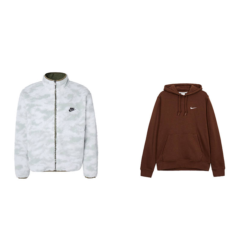Nike Nike Casual Sportswear Unisex Stand Collar Thickened And Fleece Lined
