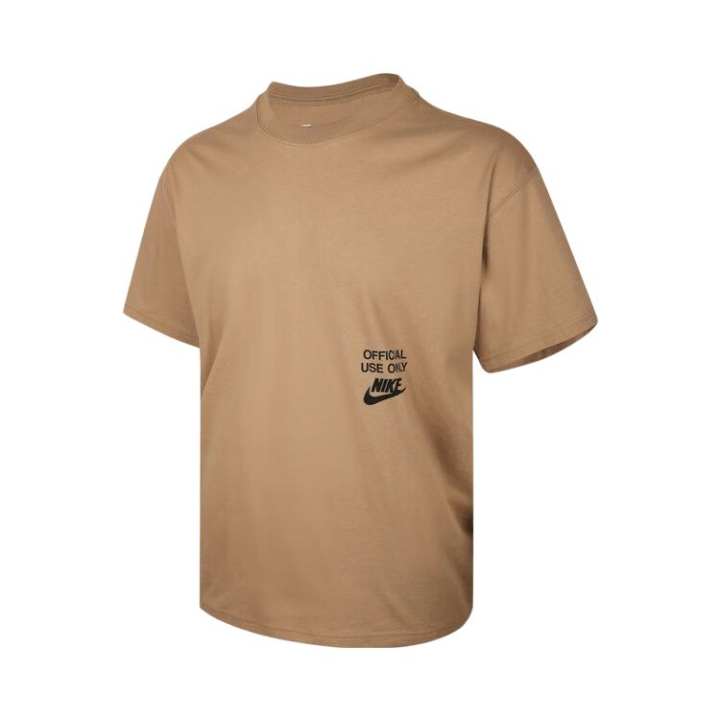 Nike Nike T Shirts Men's Brown Crew Neck Moderate