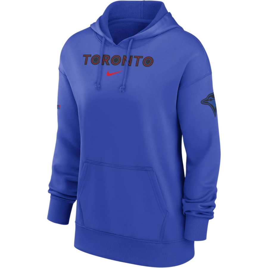 Nike Nike Toronto Blue Jays Authentic Collection City Connect Practice Women's Nike Dri FIT Mlb Pullover Hoodie