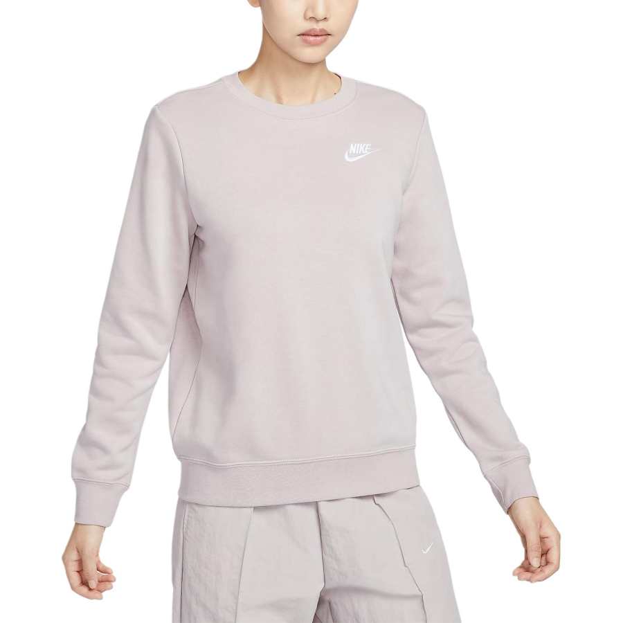 Nike Nike Sportswear Club Fleece Women's Crew Neck Sweatshirt Women's Platinum Purple/White