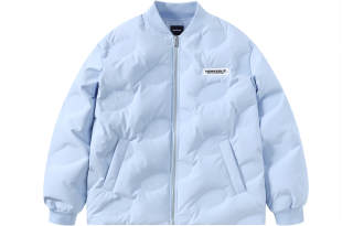 NICEBAD Down Jackets Unisex Baseball Collar Moderate Down Jacket