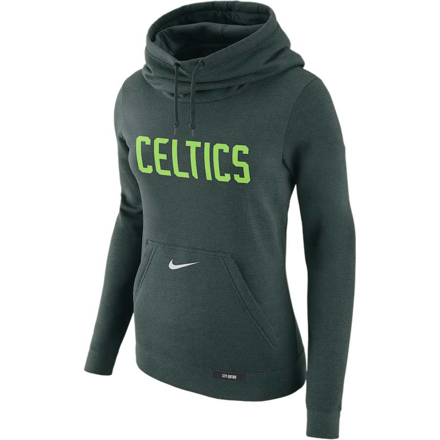 Nike Nike Boston Celtics Club City Edition Women's Nike Nba Fleece Funnel Neck Hoodie