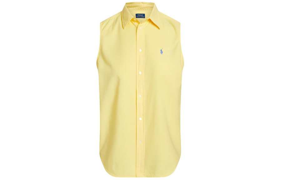 Polo Ralph Lauren SS24 Shirt Women's Loose Fit Corn Yellow