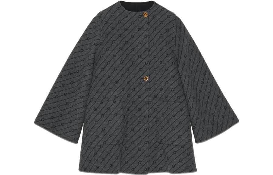 GUCCI Coats Women's Black Moderate Straight Fit