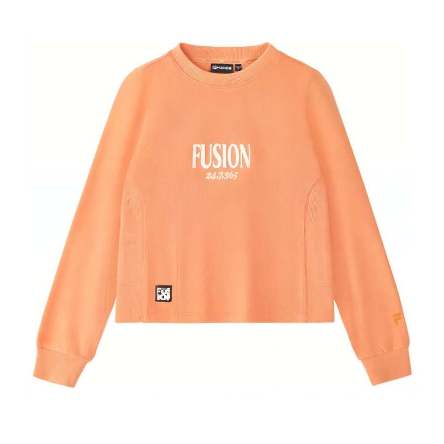 FILA FUSION Sweatshirt Women's Fall Orange