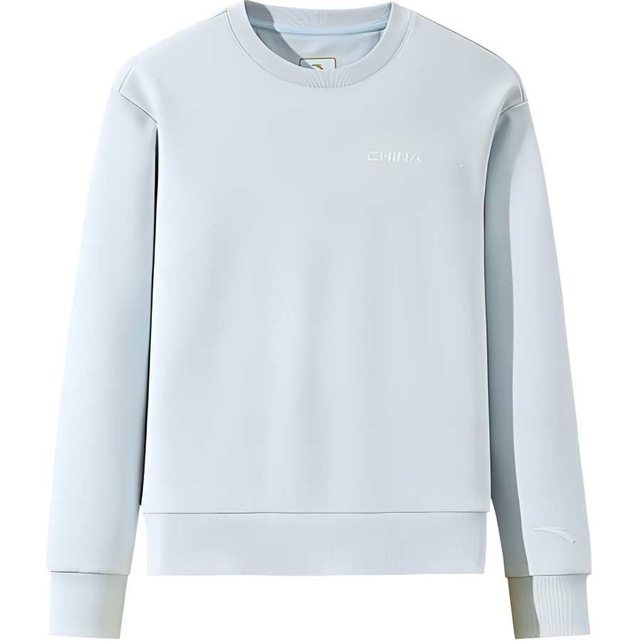 Anta Variety Training Collection Comfortable Casual Minimalist Style Fleece Lined Crew Neck Pullover Sweatshirt Women's