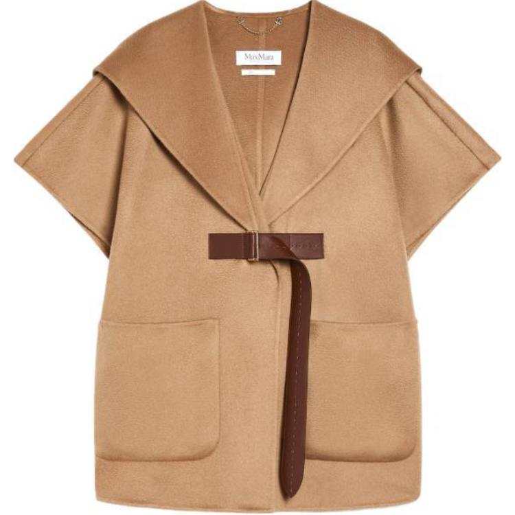 MaxMara MaxMara hooded belted cape