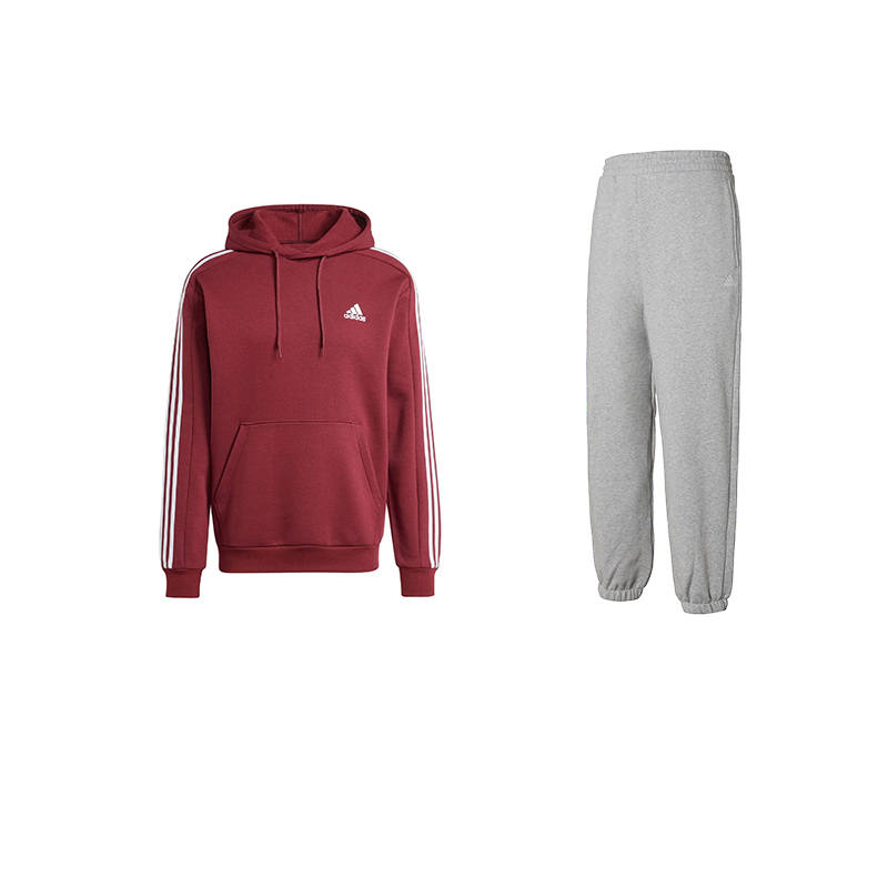 Adidas Adidas Casual Sportswear Men's Hooded Thickened And Fleece Lined