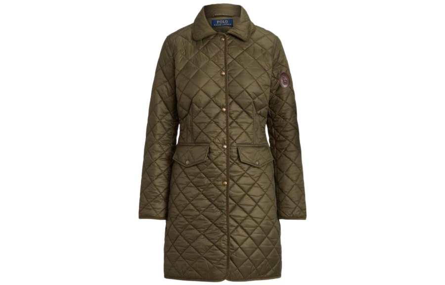 Polo Ralph Lauren Puffer Jacket Straight Fit Version Women's Green