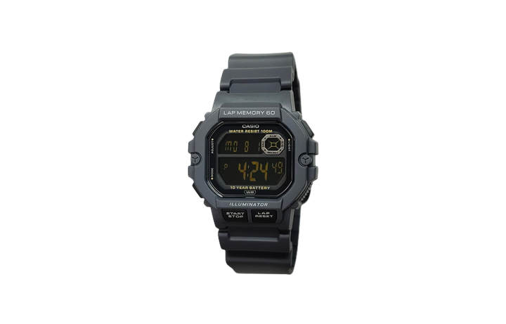 CASIO CASIO Custom Collection Quartz Movement Resin Strap Watch Men's Watches Black Dial