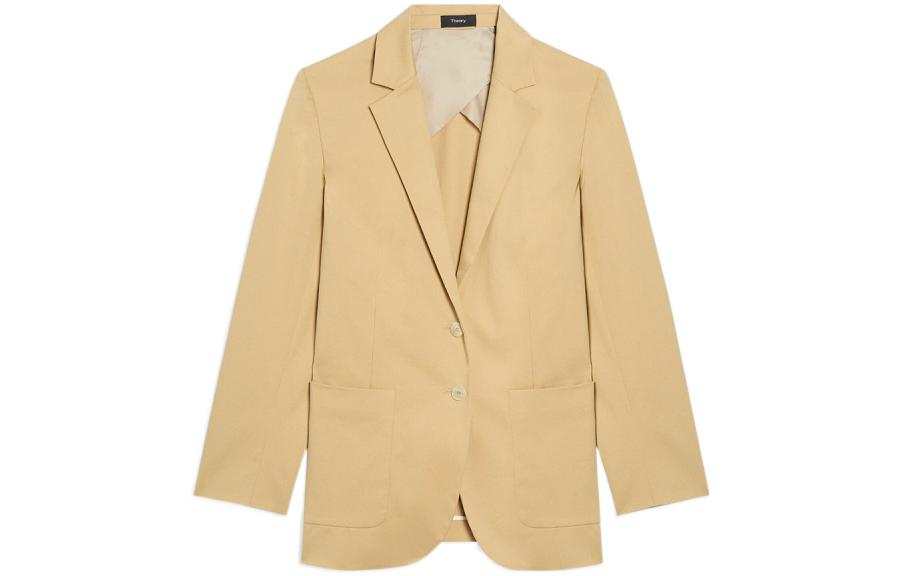 THEORY Business Suits Women's Beige Yellow Moderate