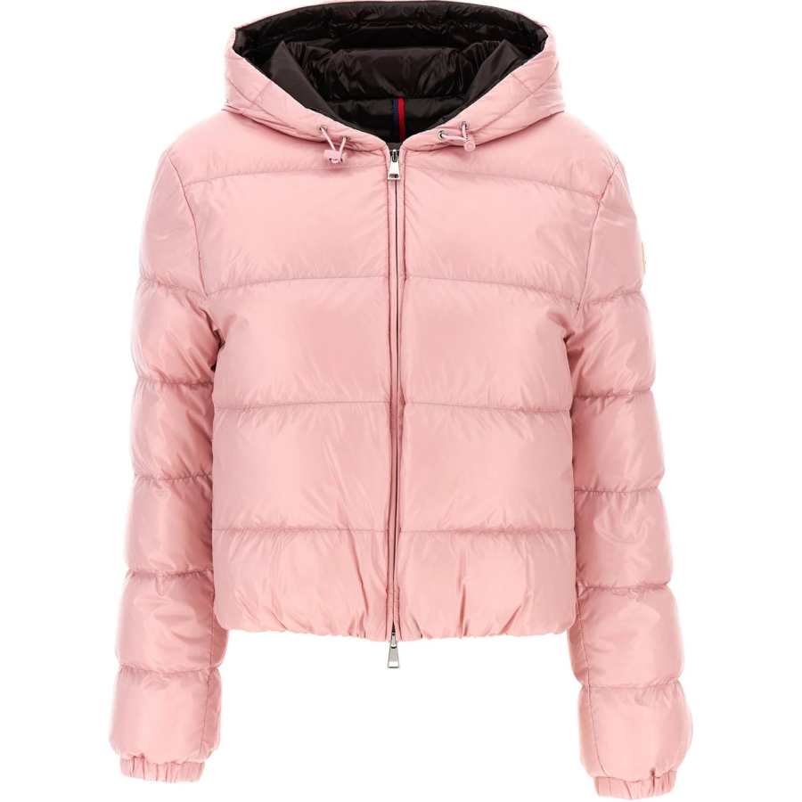 Moncler Bayard Hooded Cropped Down Jacket