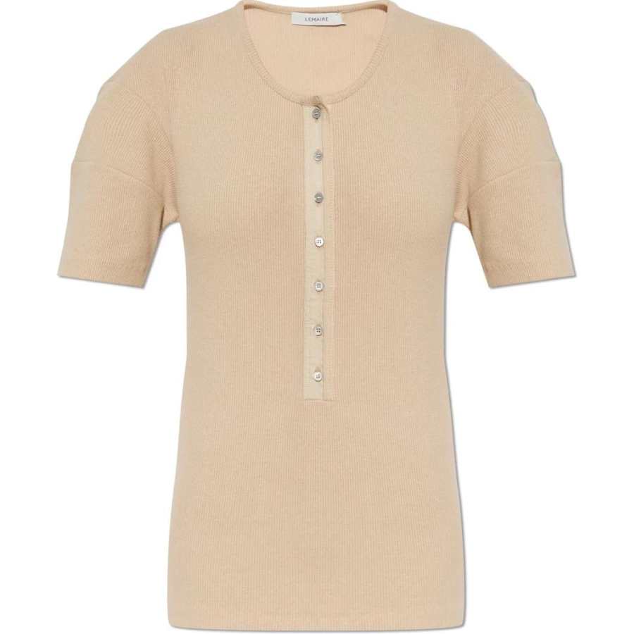 Lemaire Lemaire Fitted Henley 'Warm Beige'