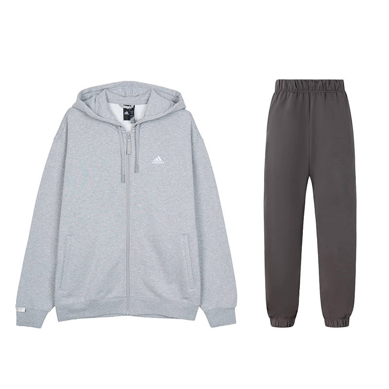 Adidas Adidas Casual Sportswear Men's Hooded Thickened And Fleece Lined