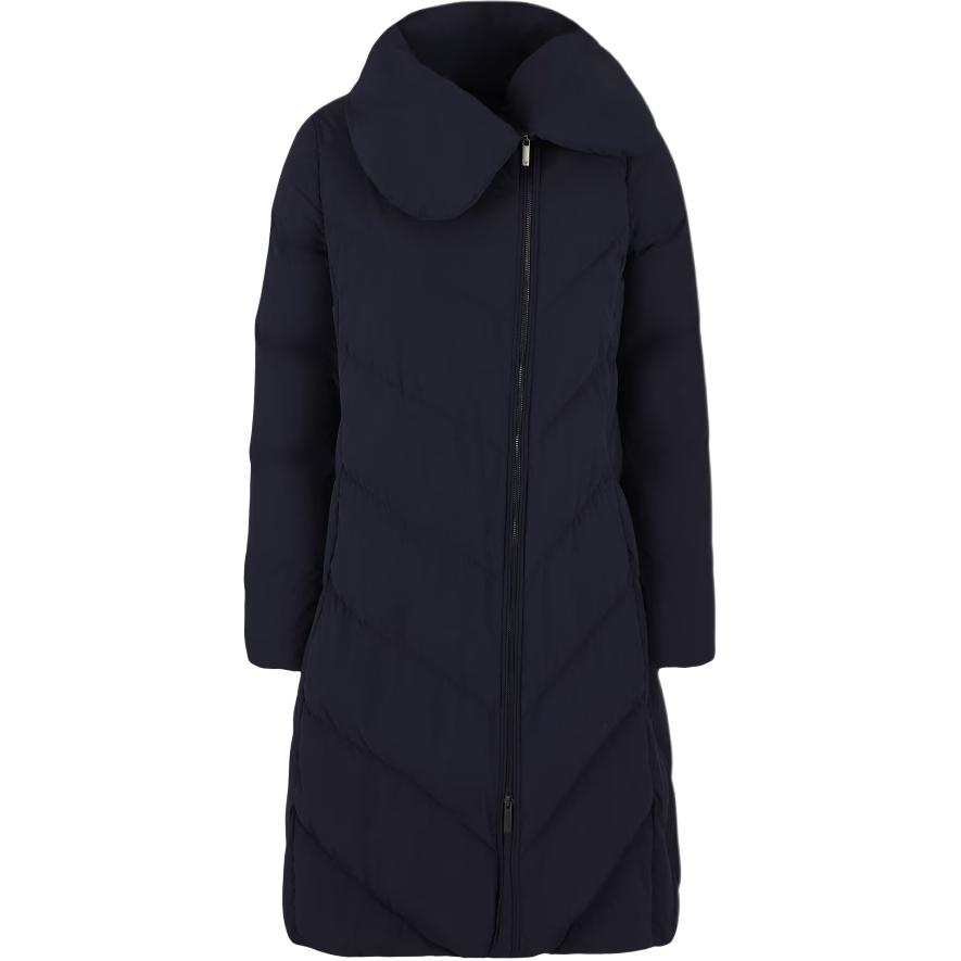 EMPORIO ARMANI Asv Water repellent 3/4 Down Jacket In Quilted Nylon With Recycled Down