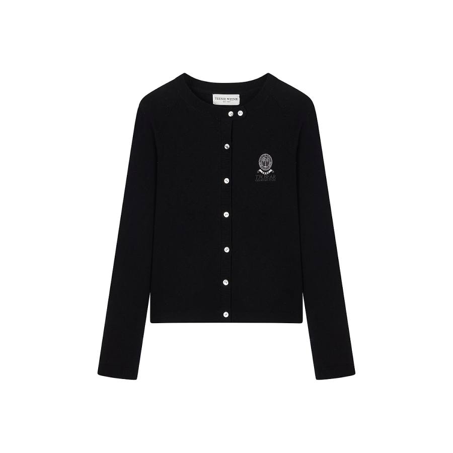 Teenie Weenie Knitwear Women's Crew Neck Moderate Cardigan