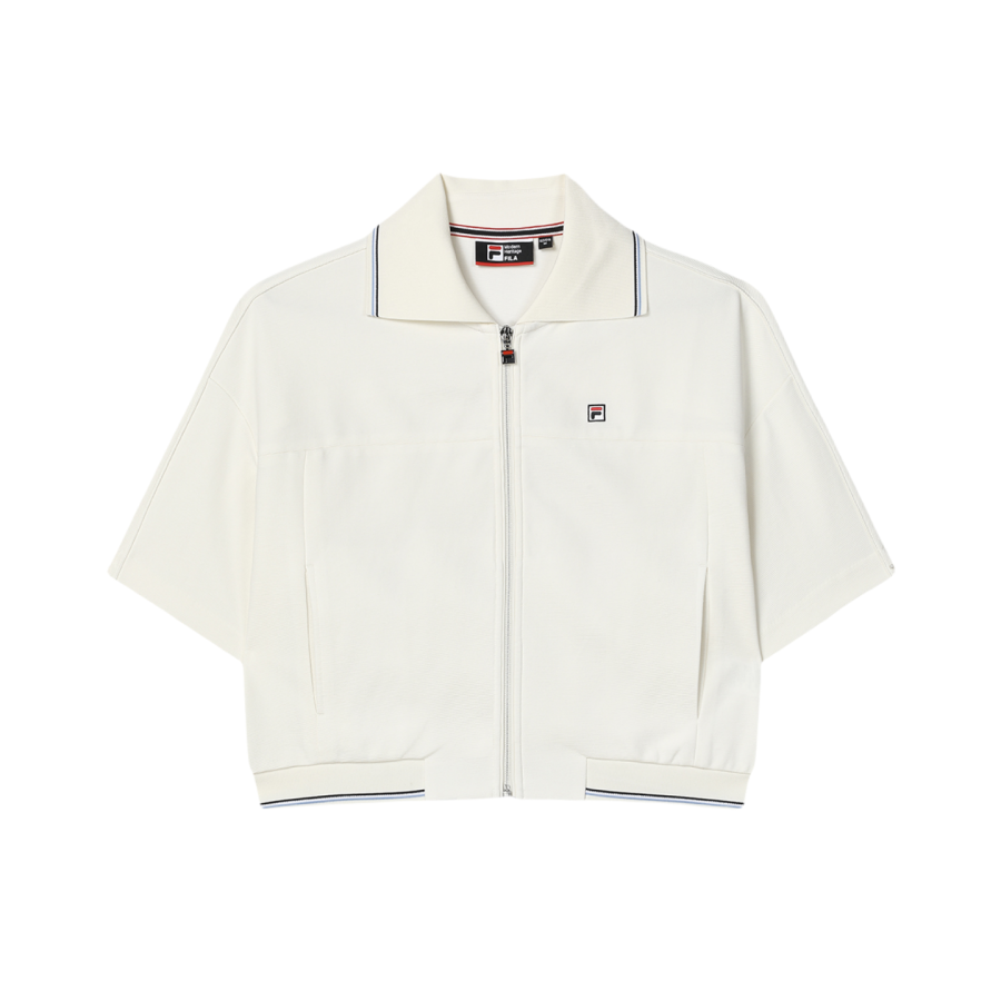 FILA Knitwear Women's Steam White Polo Collar Moderate Other