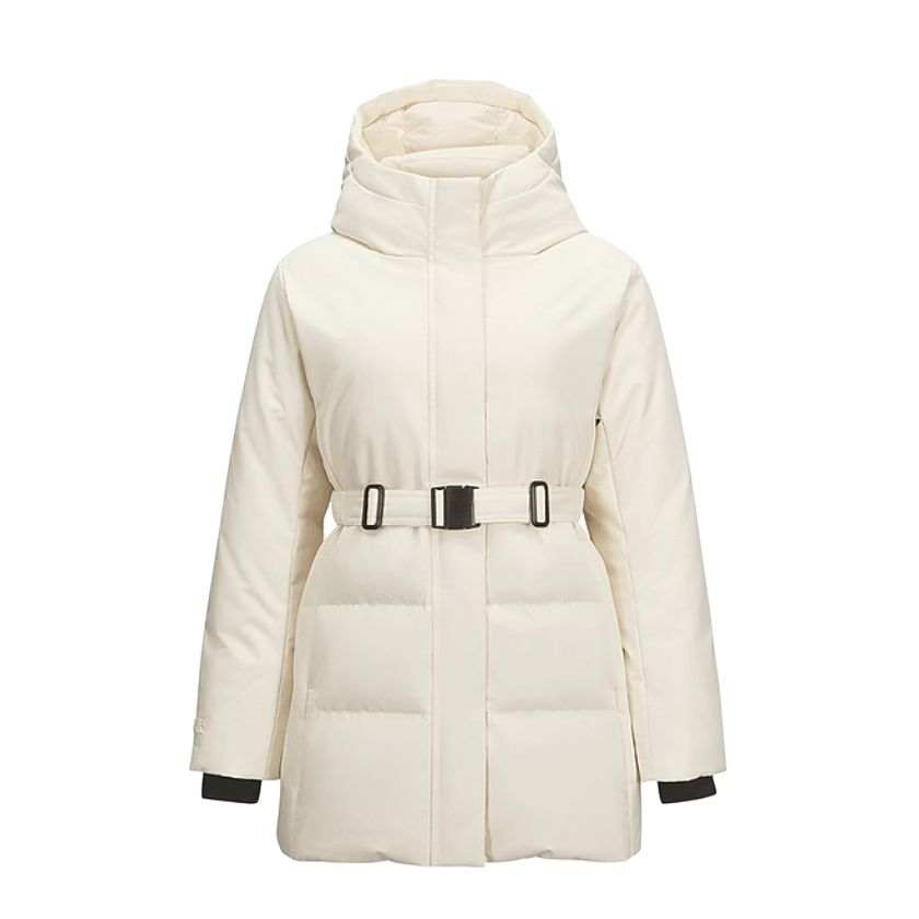 Skechers Wilderness Outdoor Collection FW24 Down Jacket Women's Egg White Color