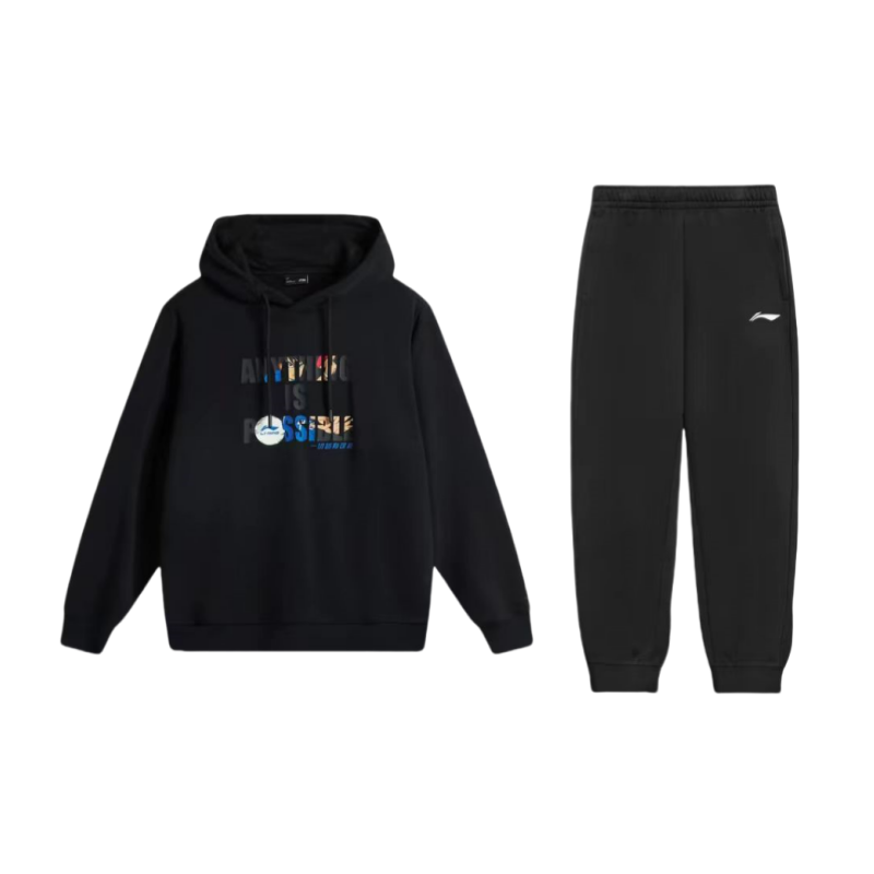 Li-Ning Li Ning Casual Sportswear Unisex Black