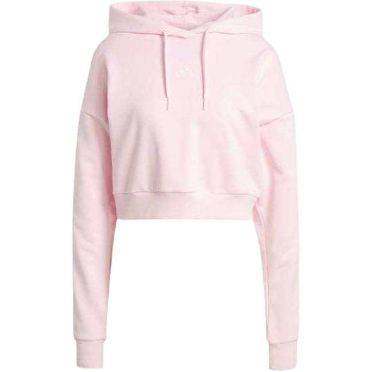 Adidas Adidas Free Shipping With AdiClub Essentials 3 Stripes French Terry Crop Hoodie