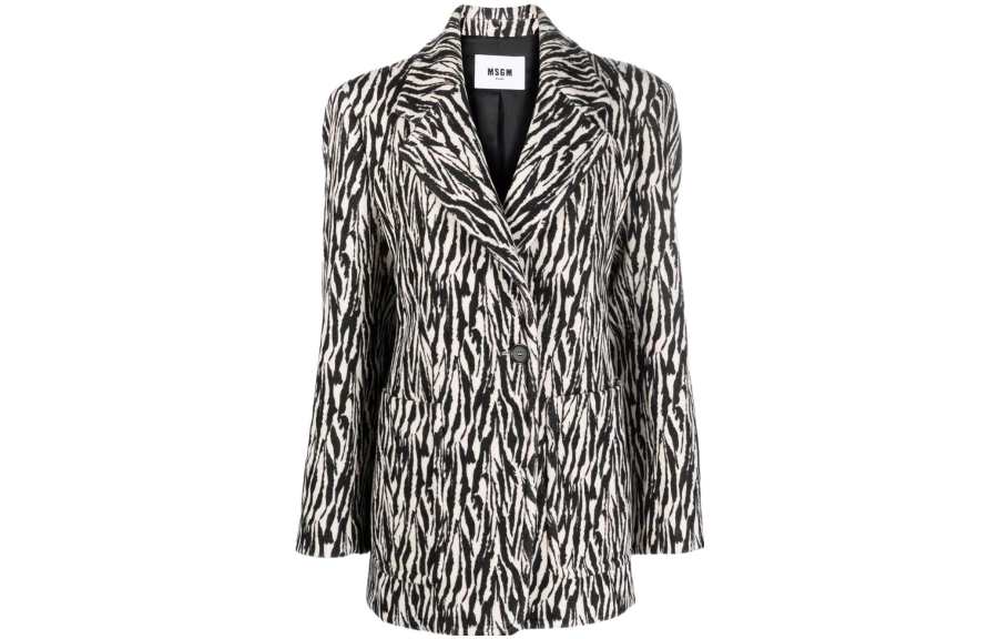 MSGM MSGM Business Suits Women's Black Suit Collar Moderate Other