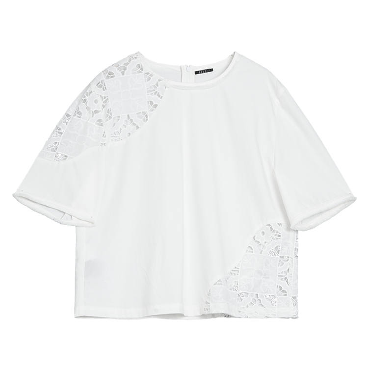 ELLE Chiffon Shirt Women's White