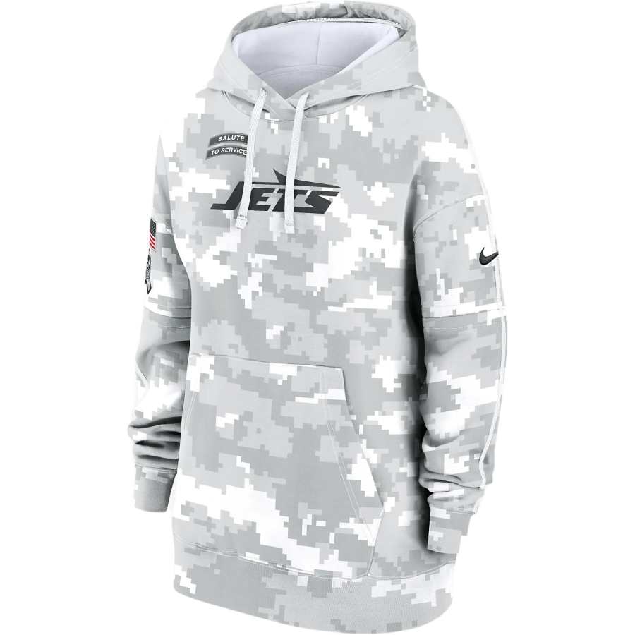 Nike Nike New York Jets Salute To Service Primary Edge Club Women's Nike Nfl Pullover Hoodie