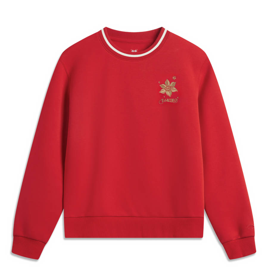 Li-Ning Li Ning Rijin Doujin Collection Sweatshirt Women's Vermilion