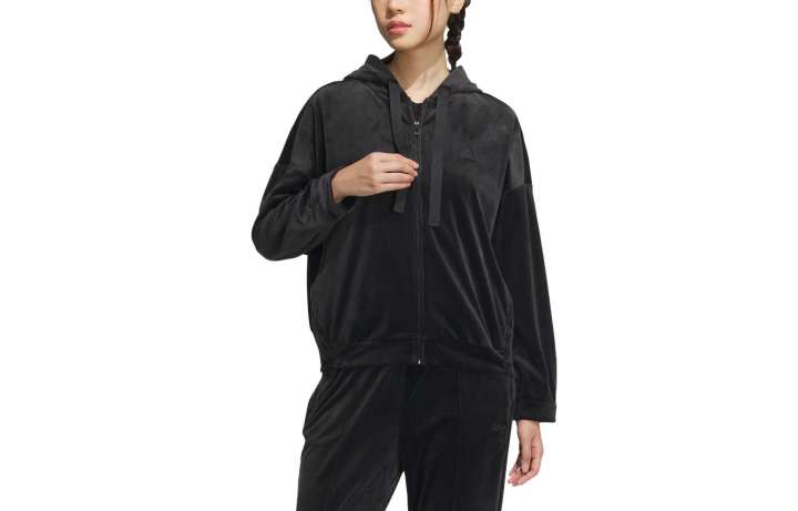 Adidas Adidas Jackets Women's Black Hooded Moderate Other
