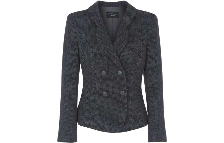 EMPORIO ARMANI Business Suits Women's Dark Gray Suit Collar Moderate Other