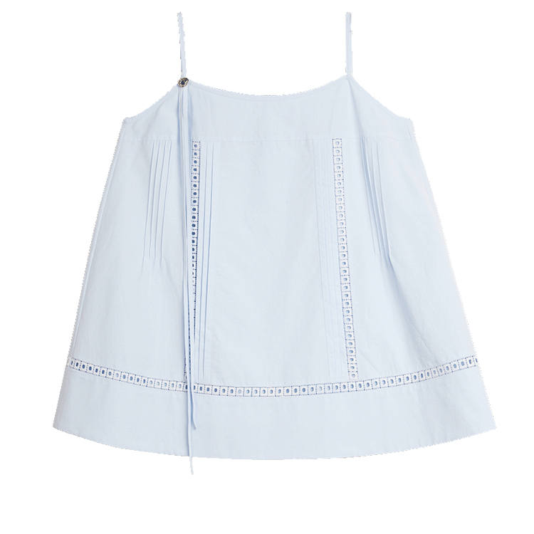 ELLE Camisoles Women's Blue Crew Neck Moderate Other