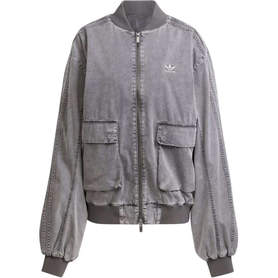 Adidas Originals ADILENIUM LONG SLEEVE TOP Jacket Women's Gray