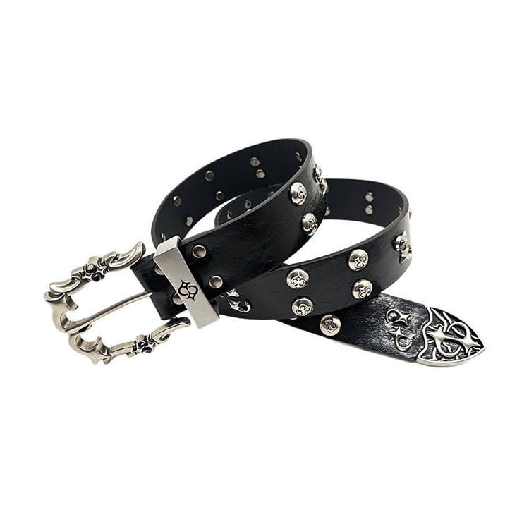 YALU YALU Leather Belts Unisex Width 3.7CM