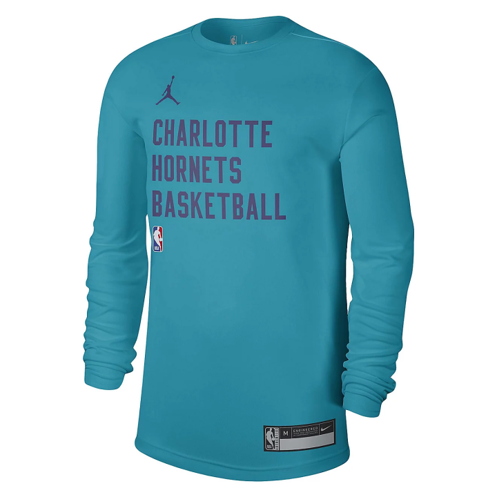 Jordan Jordan x NBA Charlotte Hornets BRAND T Shirt Unisex Peacock Blue