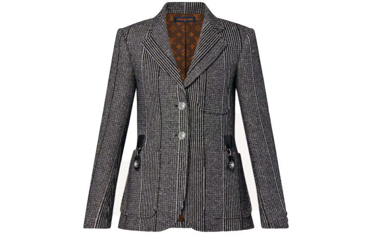 LOUIS VUITTON Business Suit Coat Women's Gray
