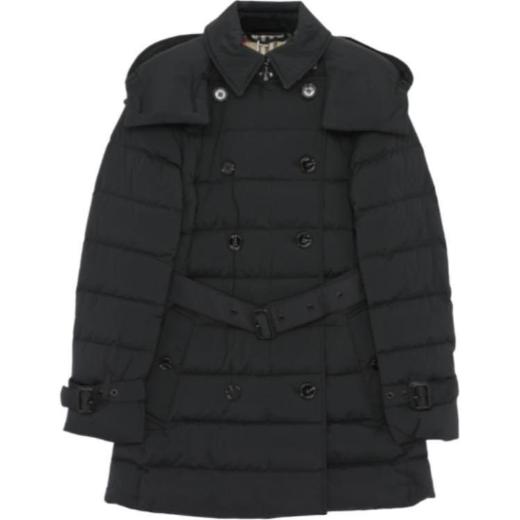 Burberry Burberry Double Breasted Belted Down Coat